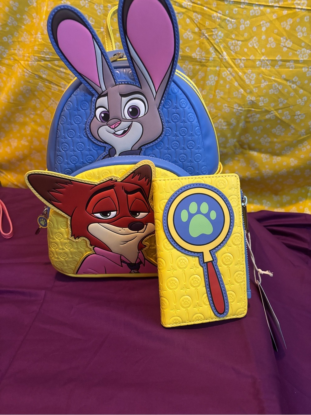 Loungefly NWT ZOOTOPIA 2 Backpack with Matching Wallet